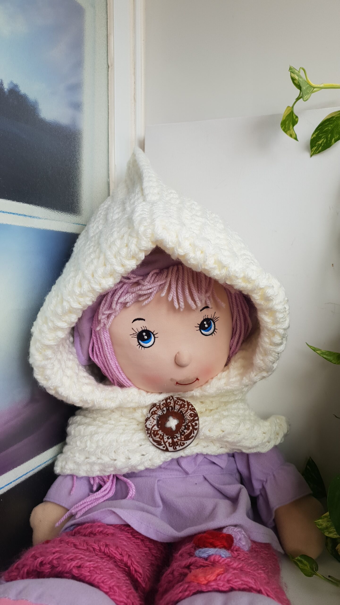 CAPUCHA ADULTO CON BOTON DE MADERA - Imagen 6