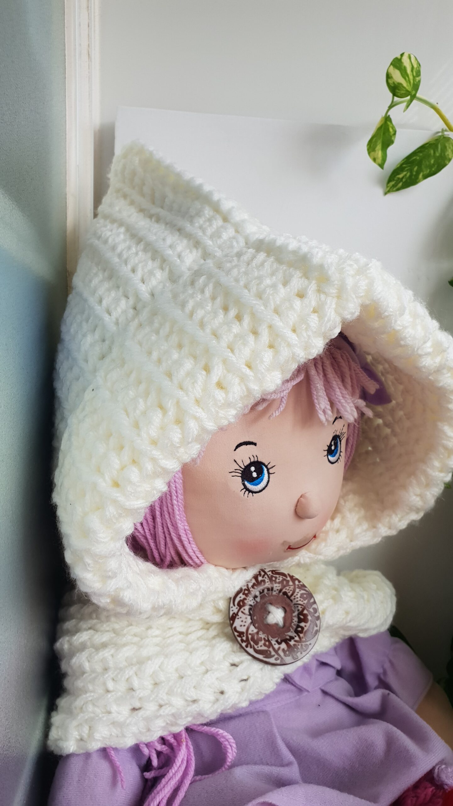 CAPUCHA ADULTO CON BOTON DE MADERA - Imagen 7